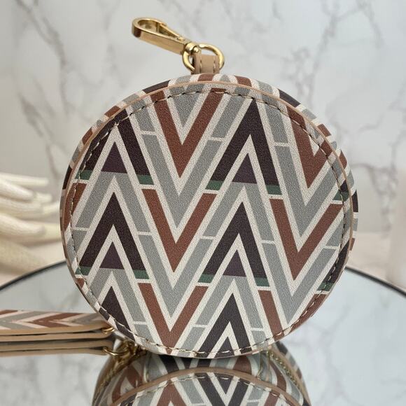 MARIO VALENTINO S.p.A. Vegan Leather Coin Pouch / Bag Charm EUC - Picture 4 of 6